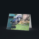 Geburtstag von Brother, Blue Jay auf Vogeleinzug Karte<br><div class="desc">Auf dieser Geburtstagskarte für einen Bruder wird eine blaue Jay an einem Vogelzuführung gezeigt. Tolle Karte für den Vogelbeobachter in deinem Leben. Bild und Vers Copyright © 2014,  Shoaff Ballanger Studios.</div>