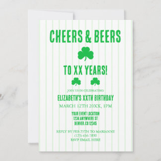 Geburtstag von Cheers und Biers Einladung