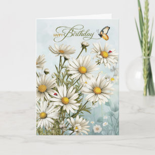 Geburtstag von Milchprodukten mit Schmetterlingen Karte