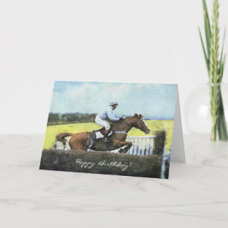Geburtstag von Newbury Steeplechase Karte