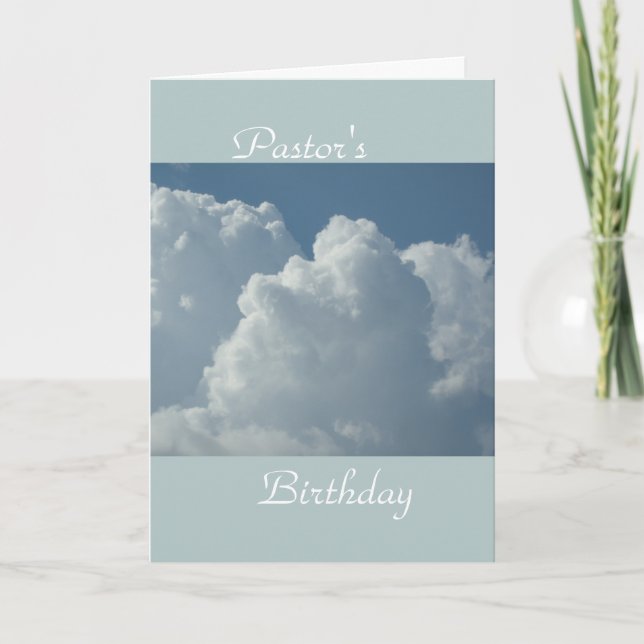 Geburtstag von Pastor Karte (Vorderseite)