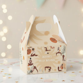 Geburtstag von Yoga-Mädchen Geschenkschachtel