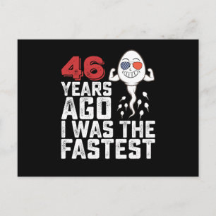 Geburtstag Vor 46 Jahren War Ich Der Schnellste Postkarte