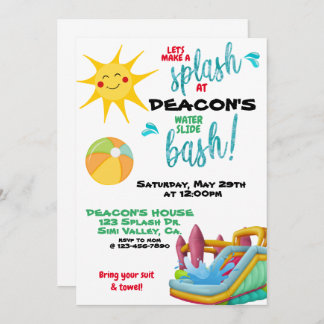 GEBURTSTAG, WASSERSELIDE, BOUNCE HOUSE, KINDER, SO