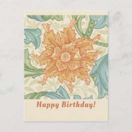 Geburtstag William Morris Blumentapete CC1133 Postkarte