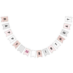 Geburtstag Wimpelkette