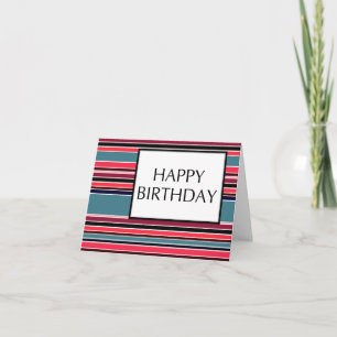 Geburtstag (wineStripes) Karte