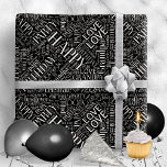 Geburtstag Word Cloud Grandpa Silver ID276 Geschenkpapier<br><div class="desc">Wenn dein Großvater seinen Geburtstag feiert, kannst du sicher sein, dass sein Geschenk genauso einzigartig ist wie mit einem dieser Designer Word Cloud Packaging Papiere, die nur für ihn erstellt wurden. Im Text sind viele Lieben und Glückwünsche zum Geburtstag enthalten. Wählen Sie eine beliebige Hintergrundfarbe, die Sie dem silbernen Text...</div>