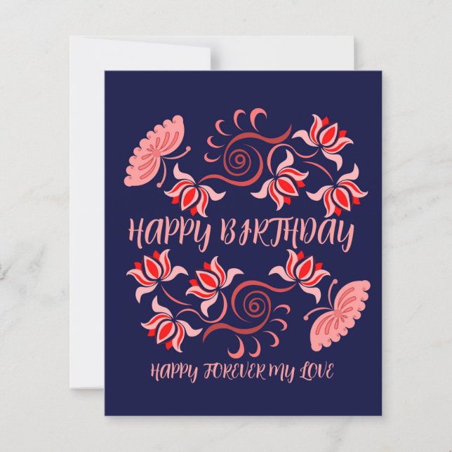 GEBURTSTAG WÜNSCHEN AUS DER MAMA (Vorderseite)