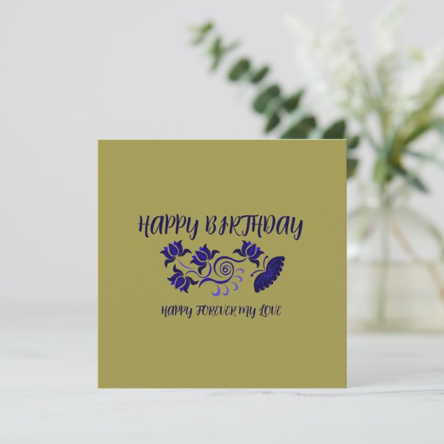 GEBURTSTAG WÜNSCHEN AUS DER MAMA (Stehend Vorderseite)