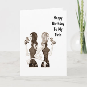 GEBURTSTAG WÜNSCHT MEINEN ZWEITEN SCHWESTER KARTE