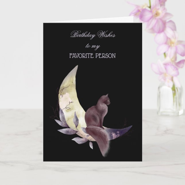 Geburtstag wünscht sich meine Lieblingskarte Karte (Orchidee)