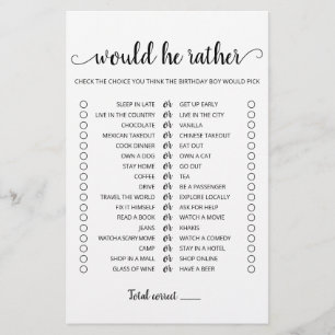 Geburtstag würde er ein bearbeitbares Spiel machen