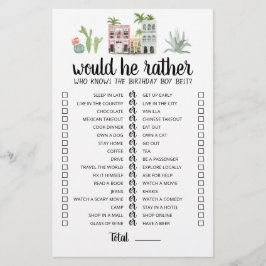 Geburtstag würde er ein bearbeitbares Spiel machen