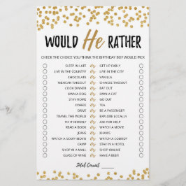 Geburtstag würde er ein bearbeitbares Spiel machen