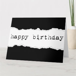 Geburtstag (zerrissenes Papier) Karte