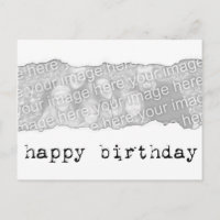 Geburtstag (zerrissenes Papier)