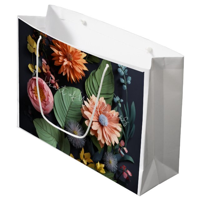 #Geburtstage, Hochzeiten, Feiertage!GeschenkBag Große Geschenktüte (Vorderseite Schrägansicht)