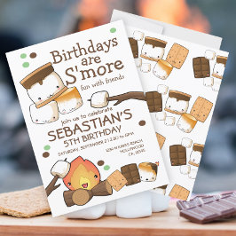 Geburtstage machen Spaß mit Freunden Marshmallow Einladung