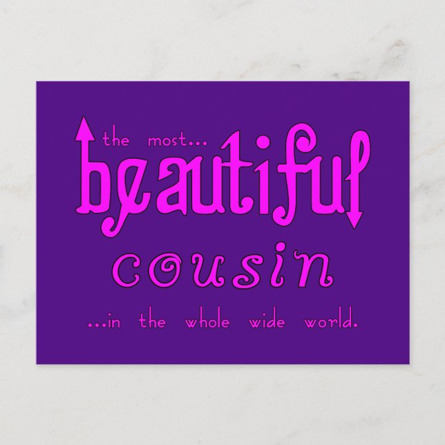 Geburtstage Party Weihnachten : Schöner Cousin (Vorderseite)