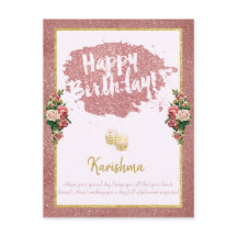 Geburtstage Persönliche Namensänderung Rose Gold C