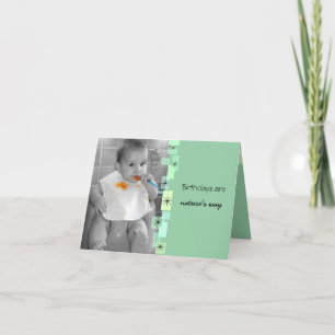 Geburtstage sind die Natur, die Geburtstagskarte. Karte