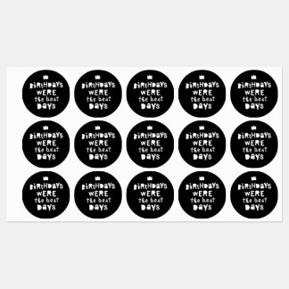 Geburtstage waren die besten Tage, das 90er Hip Ho Etiketten