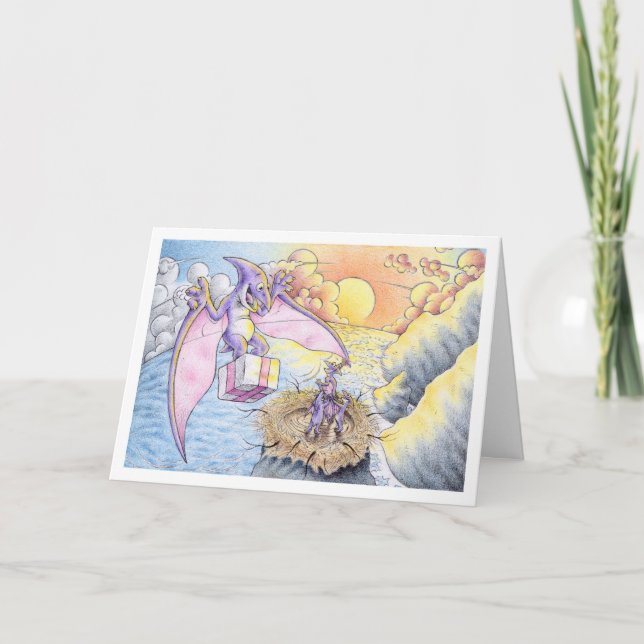 GeburtstagPterodactyl Karte (Vorderseite)
