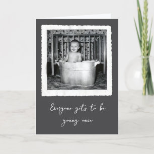 Geburtstags-Alter-Baby-Snapshot Karte