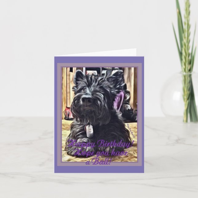 Geburtstags-Ball-Karte Karte (Vorderseite)