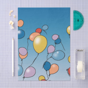Geburtstags-Ballon-Feier Seidenpapier