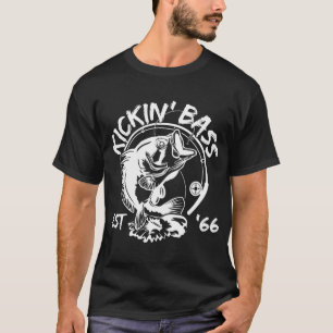 Geburtstags-Bass-Angler, geboren 1966, Geburtstagj T-Shirt