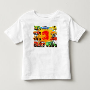Geburtstags-Bauwagen des Kindes Kleinkind T-shirt