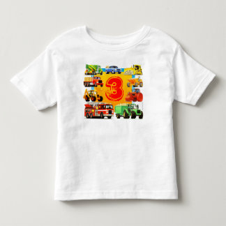 Geburtstags-Bauwagen des Kindes Kleinkind T-shirt