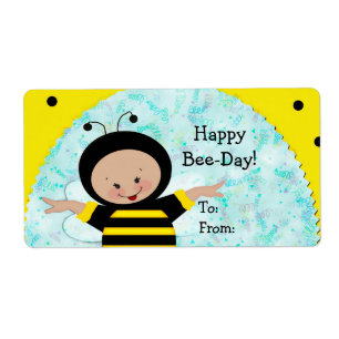 Geburtstags-Bienen-Geschenk-Aufkleber
