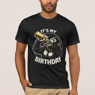 Geburtstags-Bier-Schlucker-Gorilla T-Shirt