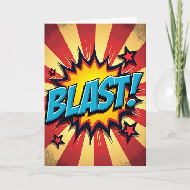 Geburtstags-Blast-Karte Karte (Vorderseite)