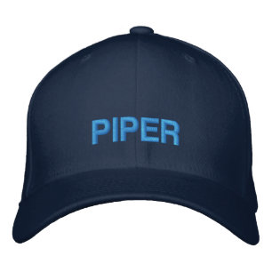 Geburtstags Blau Piper Typografie Einfache Luftfah Bestickte Baseballkappe