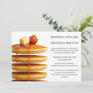 Geburtstags-Brunch mit Pfannkuchen am Morgen Gem Einladung