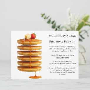 Geburtstags-Brunch mit Pfannkuchen am Morgen Gem Einladung
