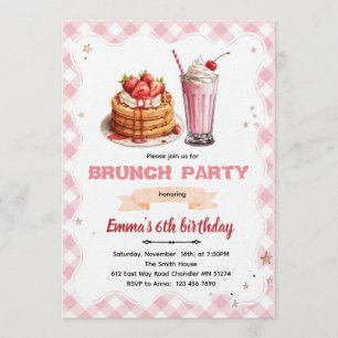 Geburtstags-Brunch-Party-Einladung Einladung