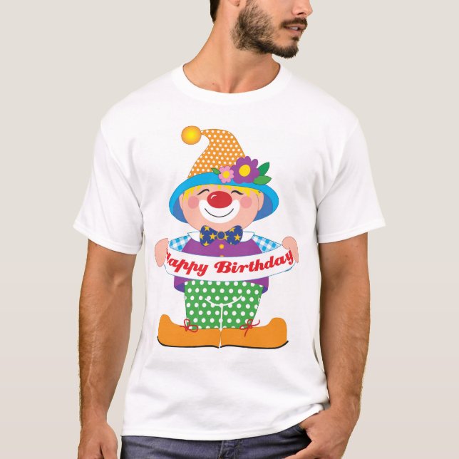Geburtstags-Clown T-Shirt (Vorderseite)
