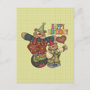 Geburtstags-Clowns Postkarte