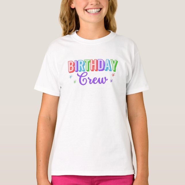 Geburtstags-Crew T-Shirt (Vorderseite)