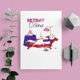 Geburtstags-Diva-Geburtstags-Karte Karte