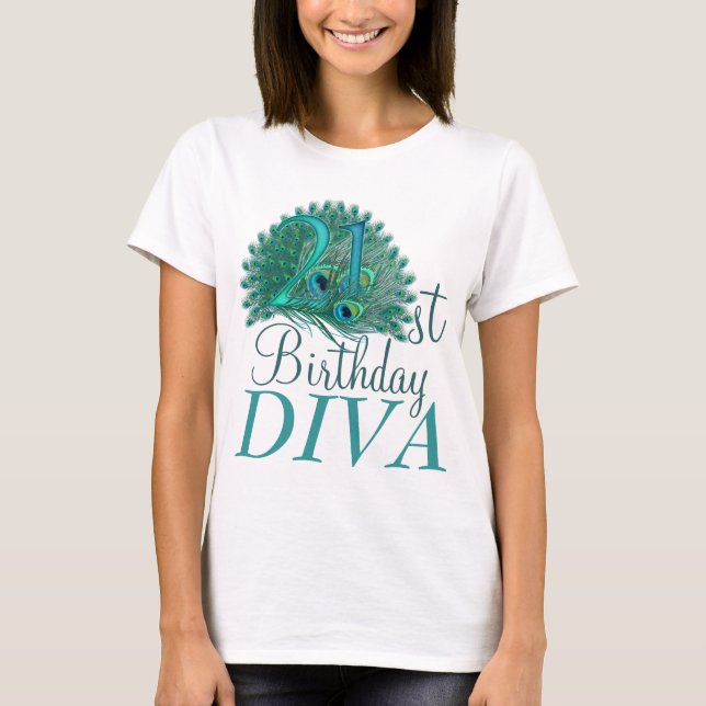 Geburtstags-Diva-Shirts T-Shirt (Vorderseite)