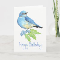 Geburtstags-Drossel-Aquarell-Vogel-Sammlung