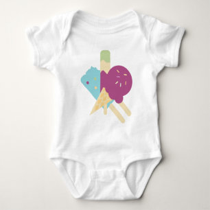 Geburtstags-Eis-Baby Baby Strampler