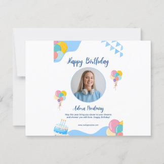 Geburtstags-Eventkarte – Perfekt zum Feiern Postkarte