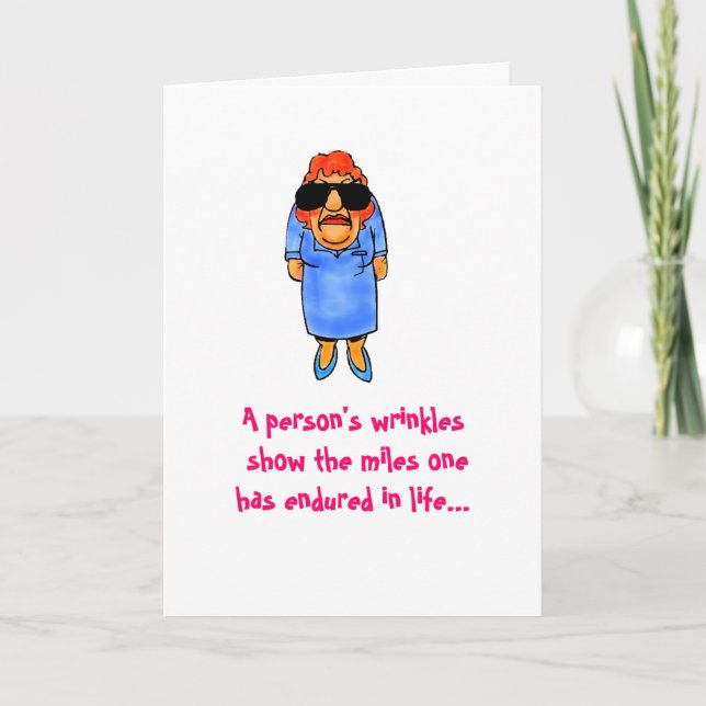 Geburtstags-Falten Karte (Vorderseite)